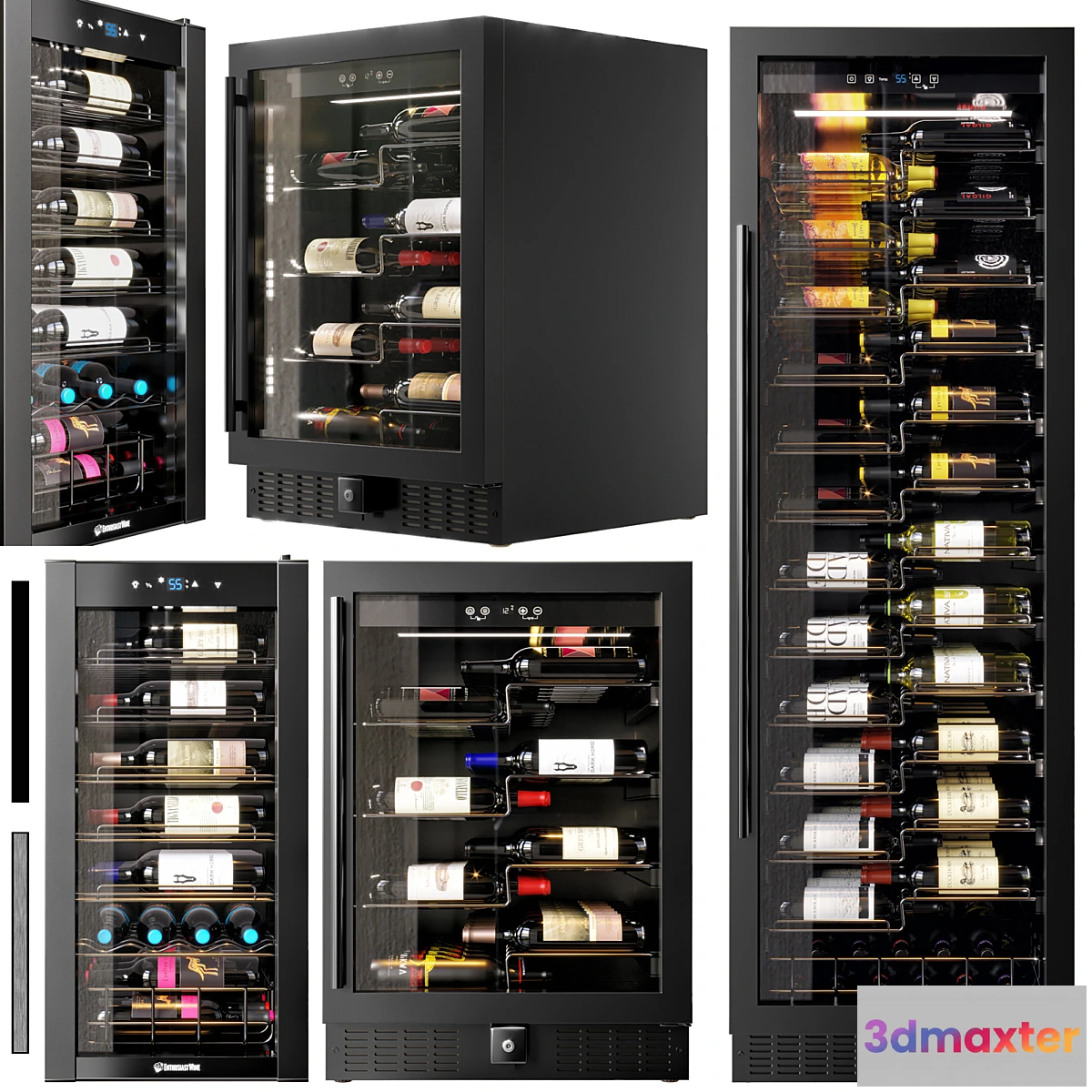 774031 - Wine Enthusiast vino view fridge set