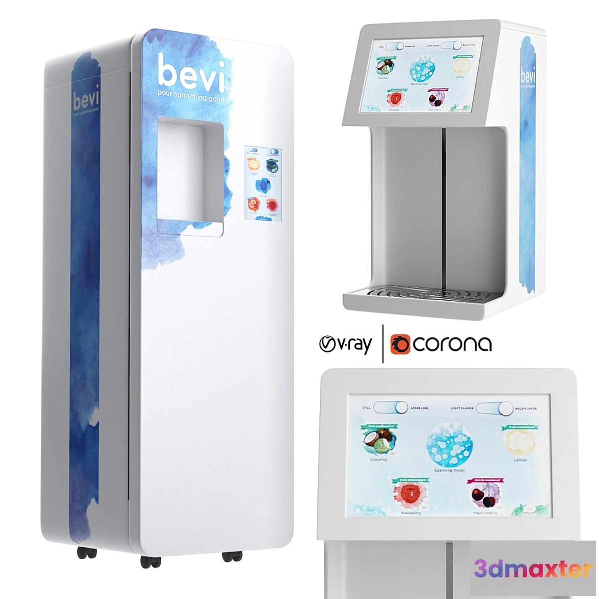 774089 - Countertop and Standup Bevi Fresh Water Dispenser