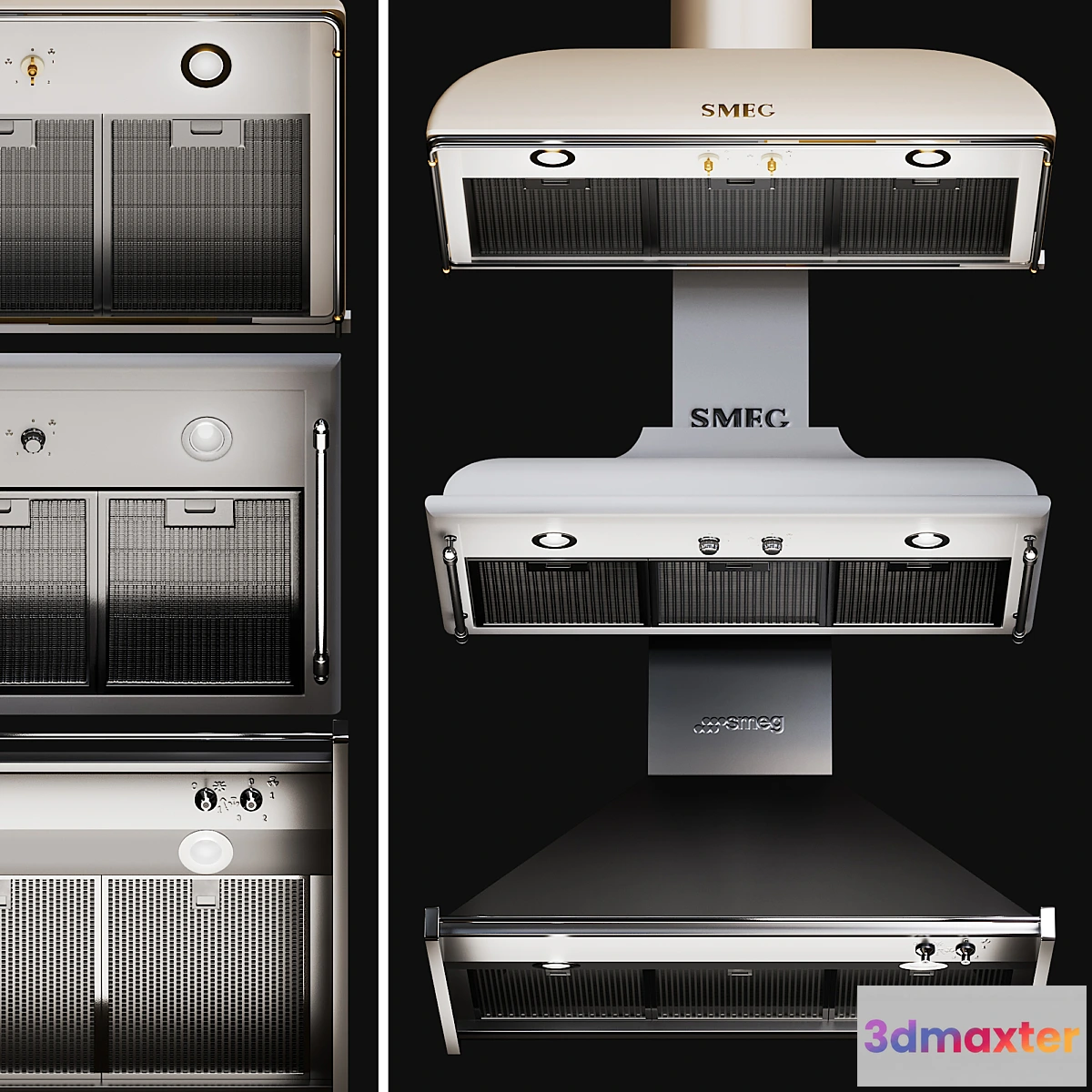 774599 - Kitchen Appliances Smeg Hoods Set 1