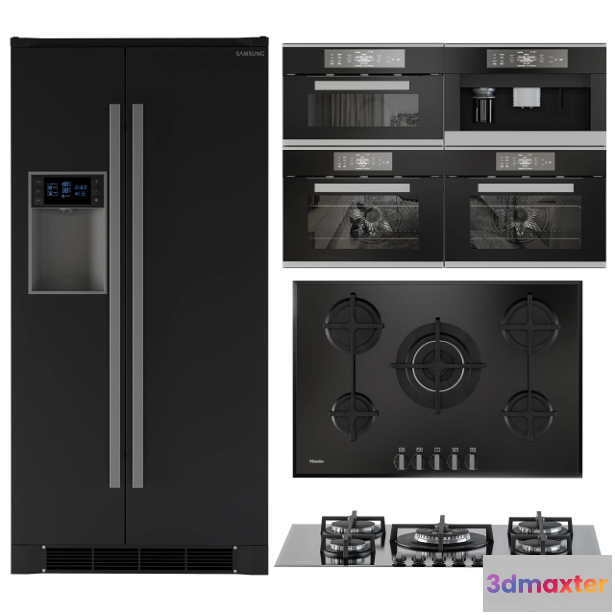 774607 - Kitchen Appliance Kit Black