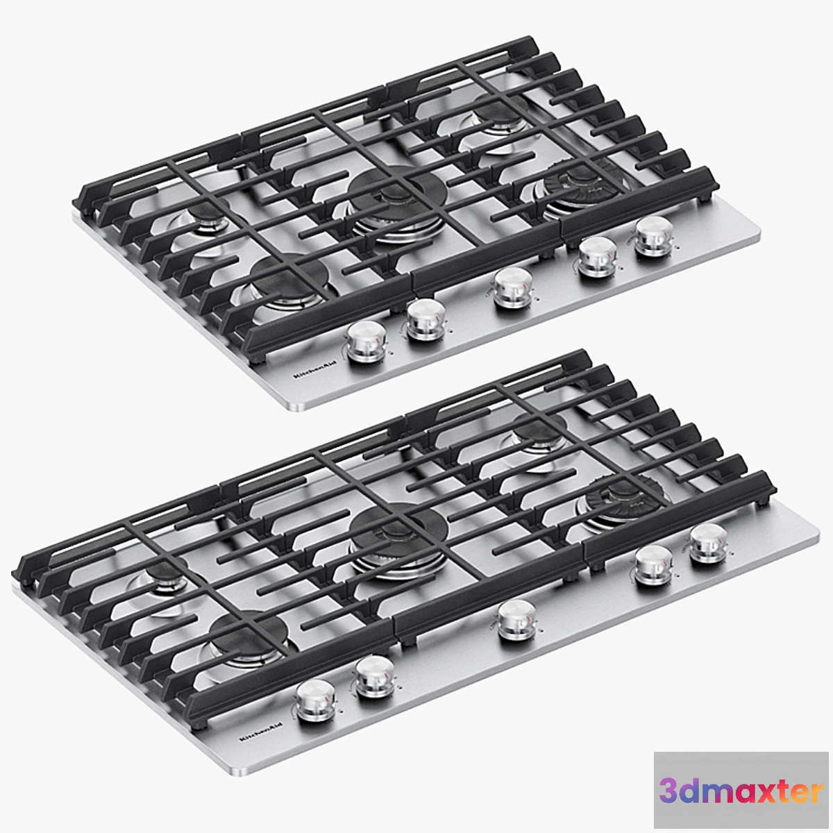 774705 - KitchenAid - 5-Burner Gas Cooktops with Griddle - No.2
