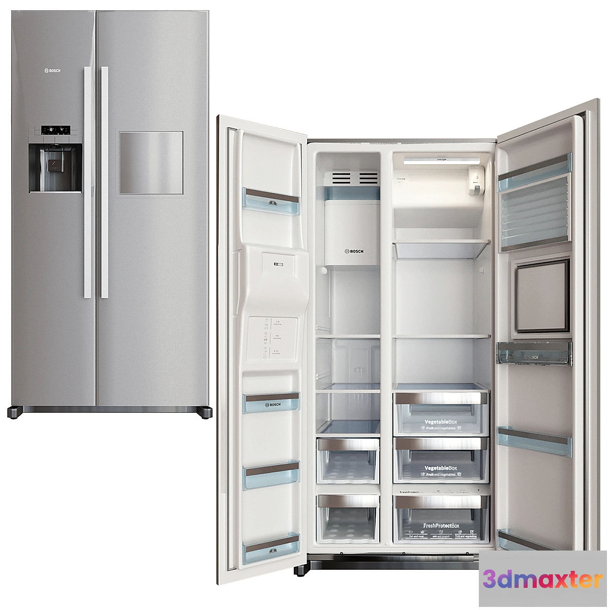 787172 - fridge bosch kag90ai20 silver