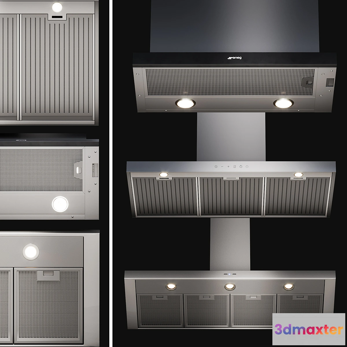 787262 - Kitchen Appliances Smeg Hoods Set 2