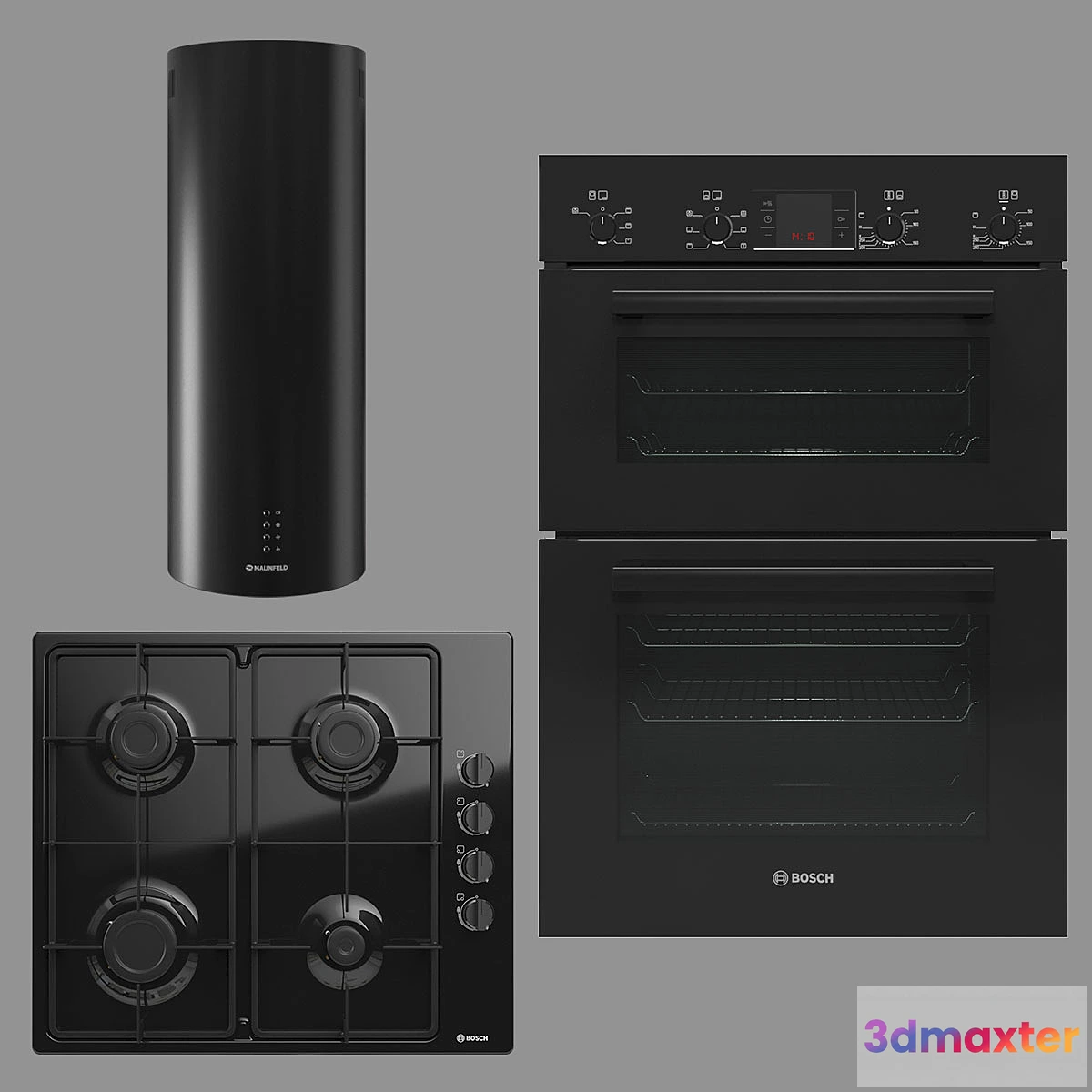 787282 - BOSCH and MAUNFELD home appliances collection (black) - No.2