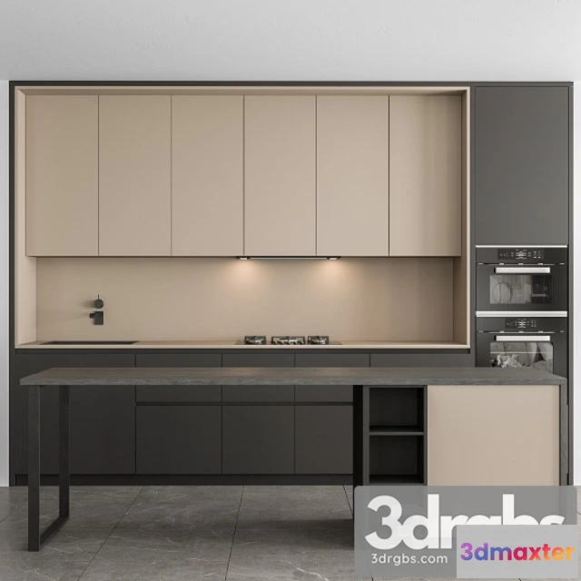 1043670 - Kitchen modern - black and cream cabinets 73