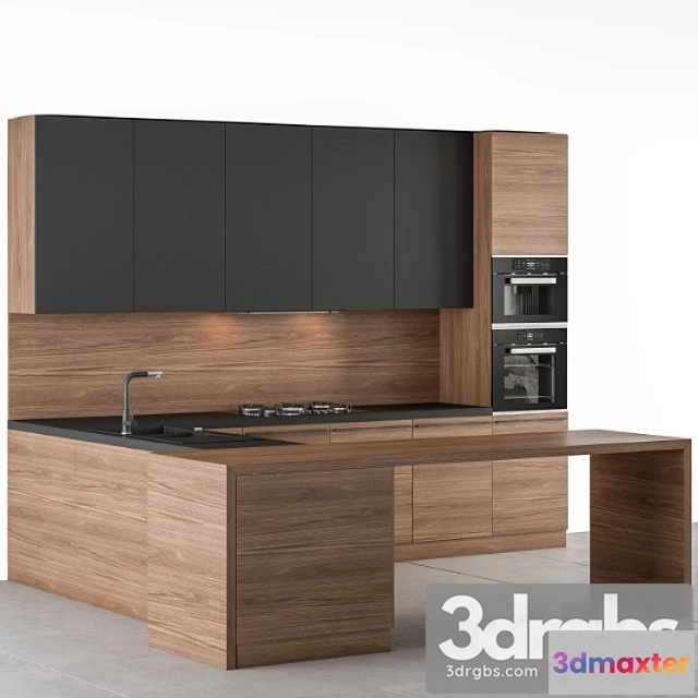 1043696 - Kitchen modern - wooden and black 59