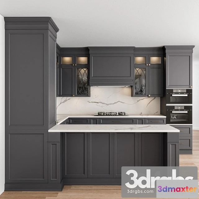 1043796 - Kitchen neo classic gray and white - set 37