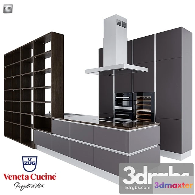 1043916 - Kitchen set ri-flex from veneta cicine and technique v-zug.