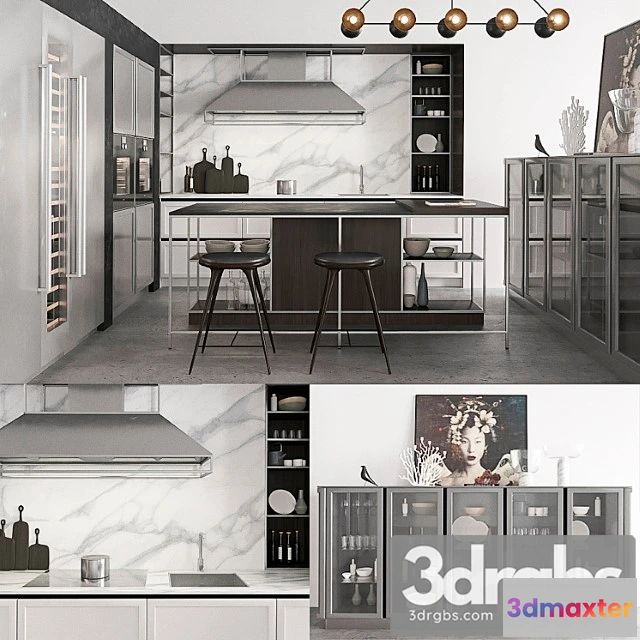 1044012 - Snaidero frame kitchen composition 3