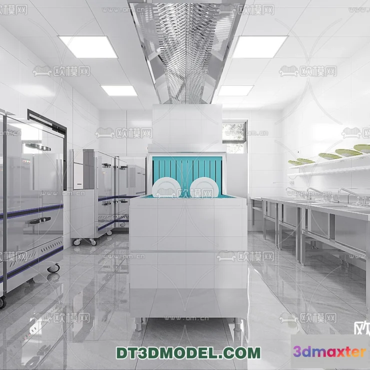 1358321 - Kitchen for Restaurant - 3D Models - 095 3D Max