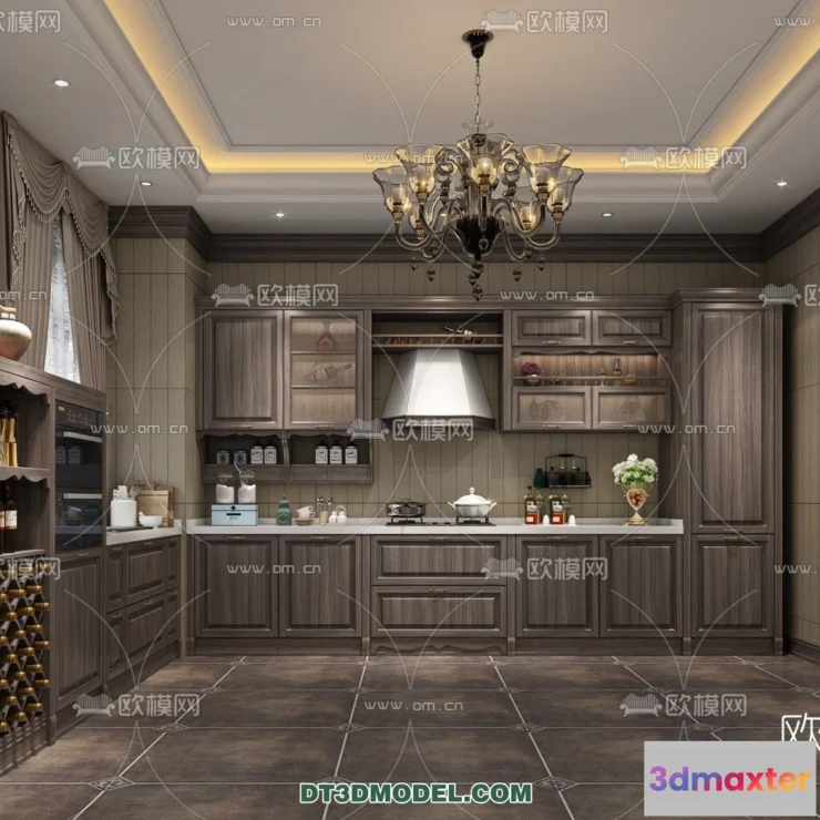 1358706 - Kitchen for Home - Interior 3D Models - 001 3D Max