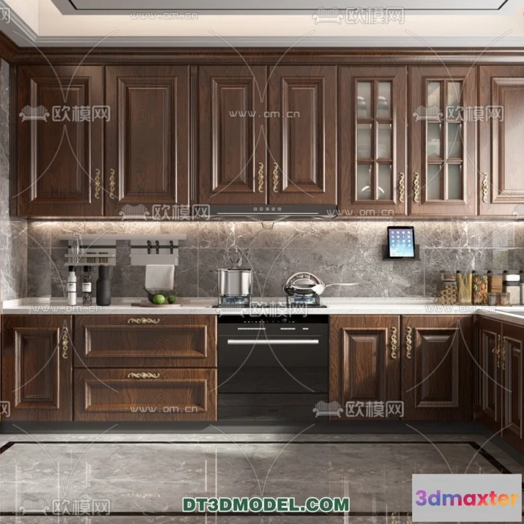 1358762 - Kitchen for Home - Interior 3D Models - 002 3D Max