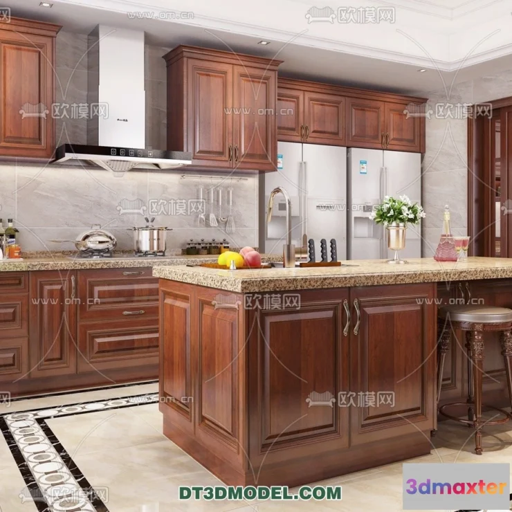 1358967 - Kitchen for Home - Interior 3D Models - 005 3D Max