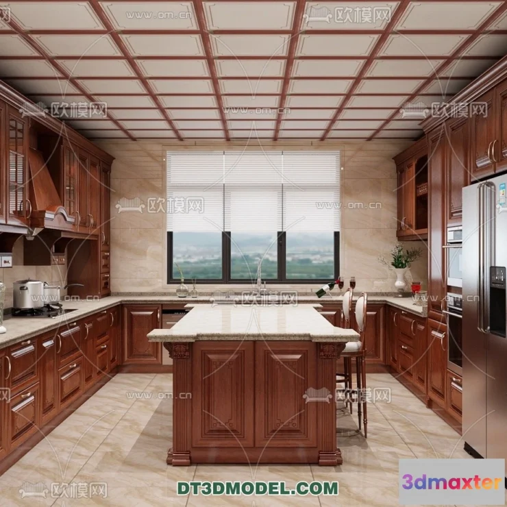 1359023 - Kitchen for Home - Interior 3D Models - 006 3D Max
