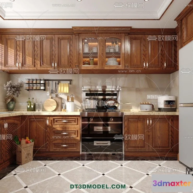 1359090 - Kitchen for Home - Interior 3D Models - 007 3D Max