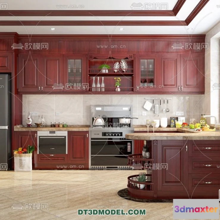 1359924 - Kitchen for Home - Interior 3D Models - 019 3D Max