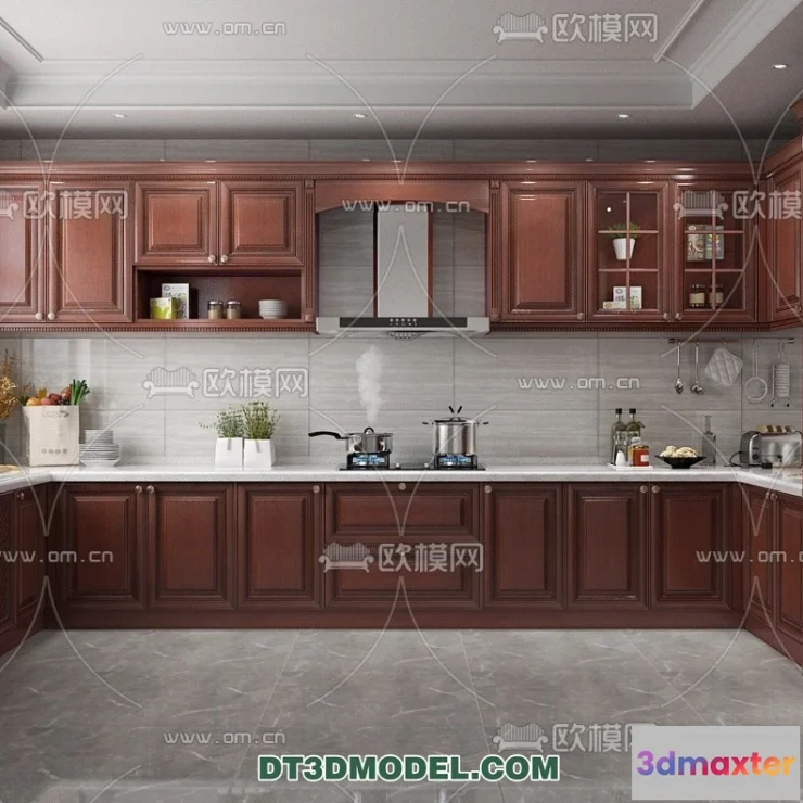 1360130 - Kitchen for Home - Interior 3D Models - 022 3D Max