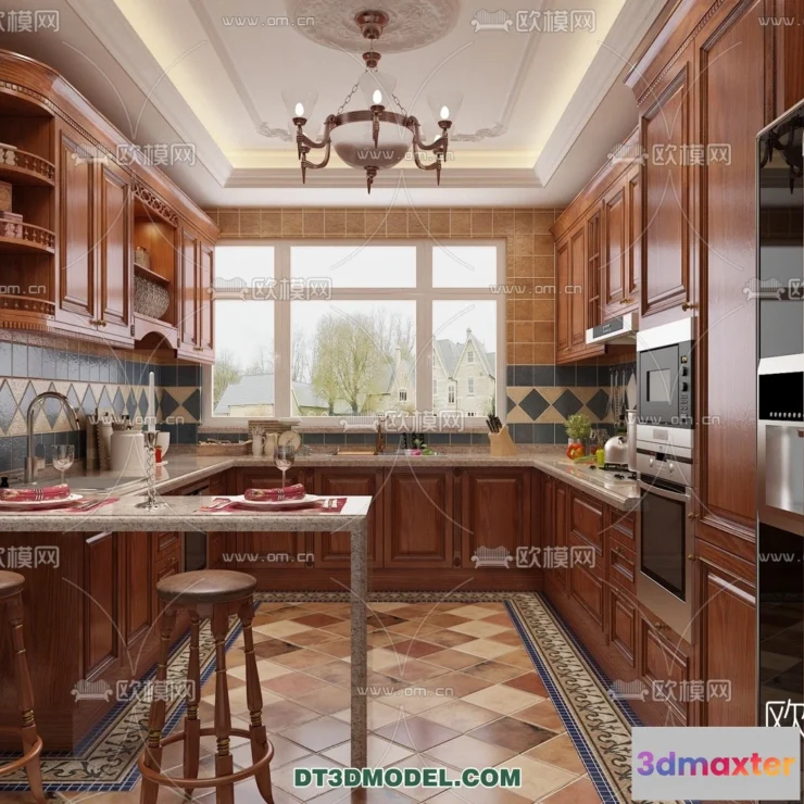 1360336 - Kitchen for Home - Interior 3D Models - 025 3D Max