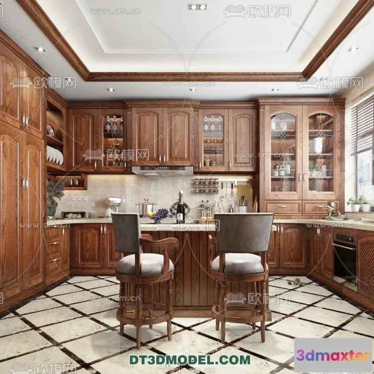 1360396 - Kitchen for Home - Interior 3D Models - 026 3D Max