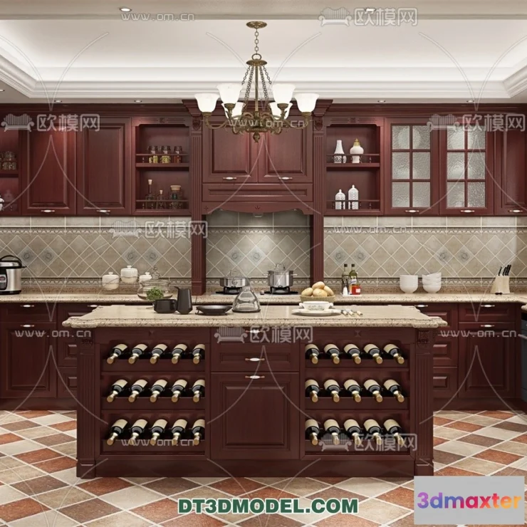 1360732 - Kitchen for Home - Interior 3D Models - 031 3D Max