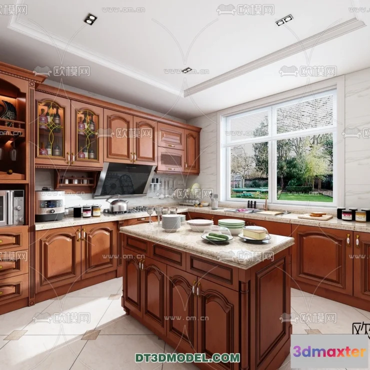 1360860 - Kitchen for Home - Interior 3D Models - 033 3D Max