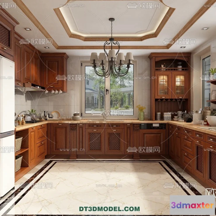 1360995 - Kitchen for Home - Interior 3D Models - 035 3D Max