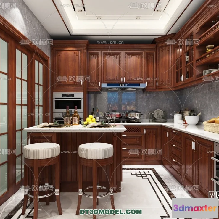 1361067 - Kitchen for Home - Interior 3D Models - 036 3D Max