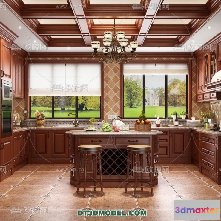 1361342 - Kitchen for Home - Interior 3D Models - 040 3D Max