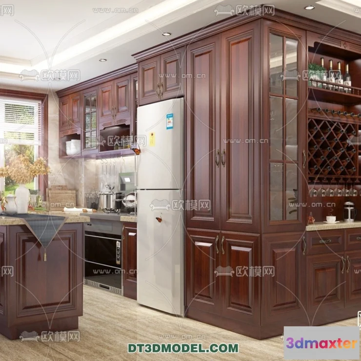 1361406 - Kitchen for Home - Interior 3D Models - 041 3D Max