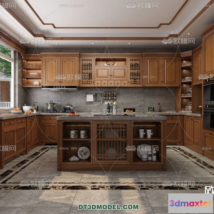 1361960 - Kitchen for Home - Interior 3D Models - 049 3D Max