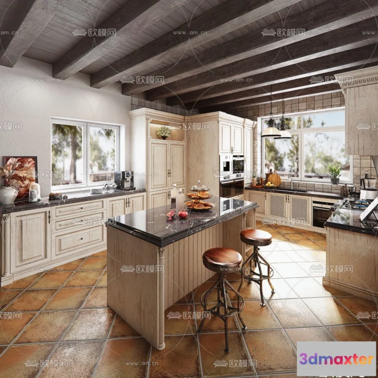 1362744 - Kitchen for Home - Interior 3D Models - 061 3D Max