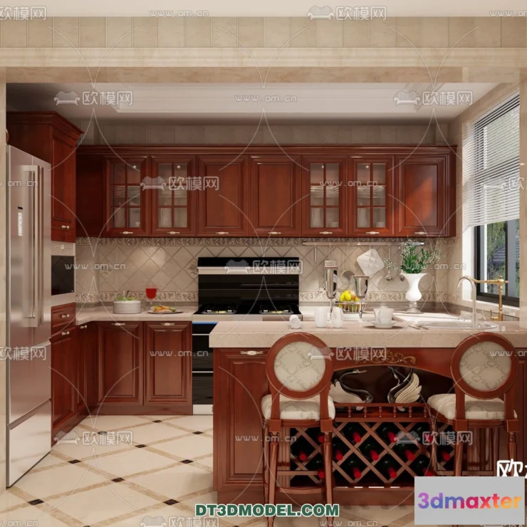 1363397 - Kitchen for Home - Interior 3D Models - 071 3D Max