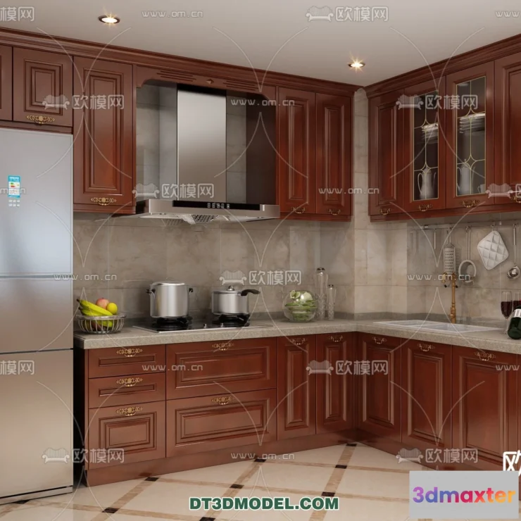 1363594 - Kitchen for Home - Interior 3D Models - 074 3D Max