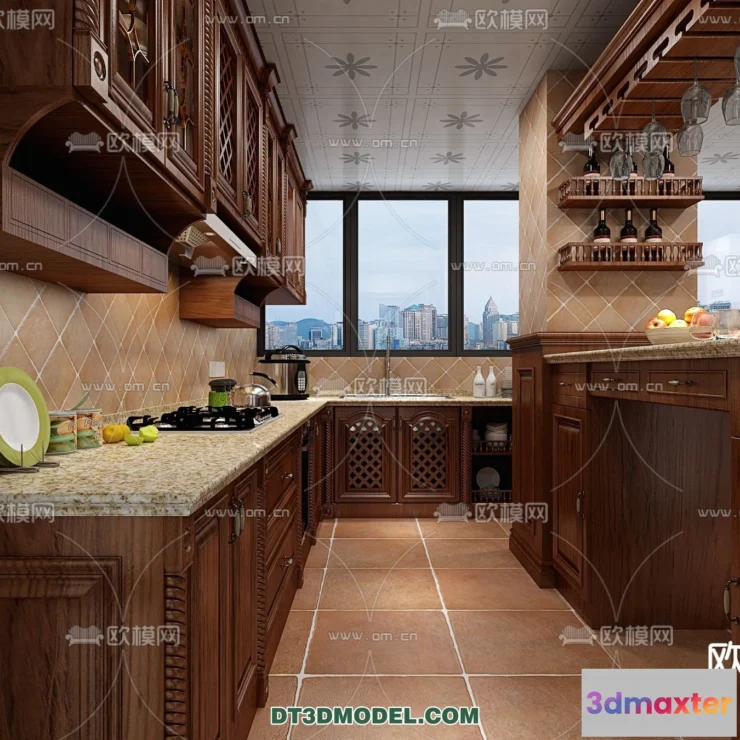 1363863 - Kitchen for Home - Interior 3D Models - 078 3D Max