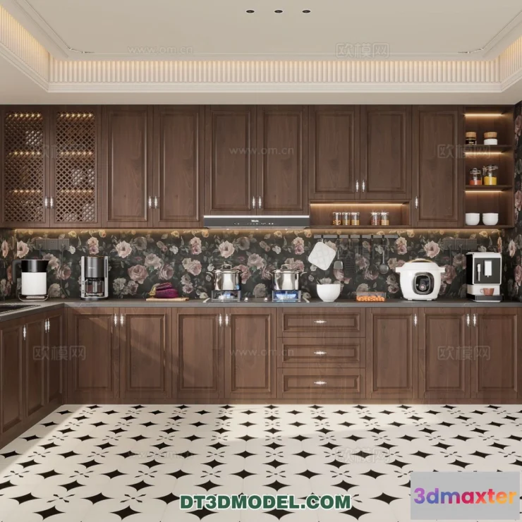 1364128 - Kitchen for Home - Interior 3D Models - 082 3D Max