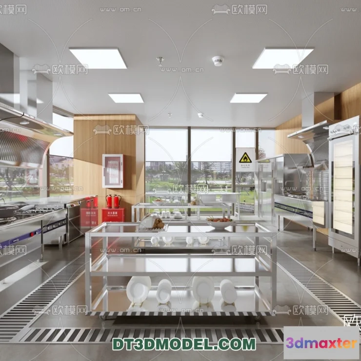 1385489 - Kitchen for Restaurant - 3D Models - 004 3D Max