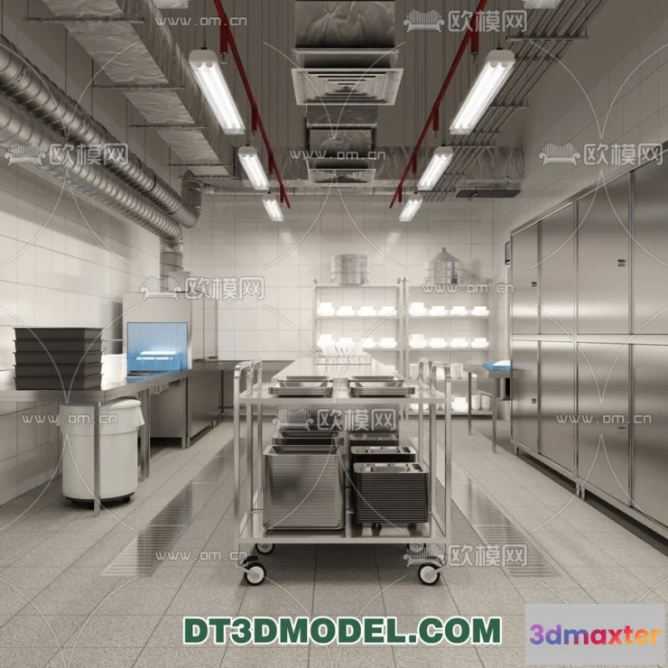 1385557 - Kitchen for Restaurant - 3D Models - 005 3D Max