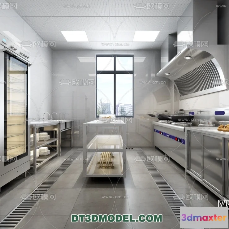 1385683 - Kitchen for Restaurant - 3D Models - 007 3D Max