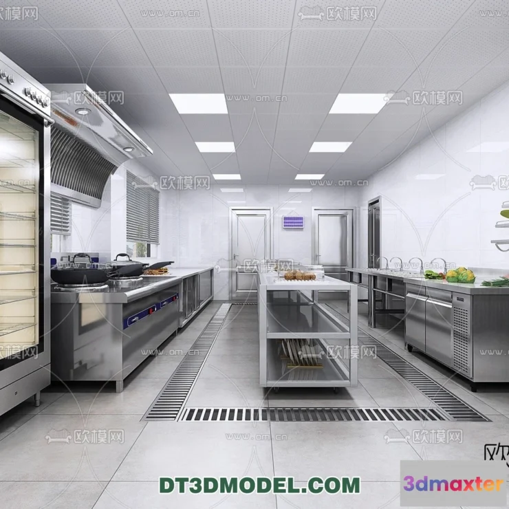 1385750 - Kitchen for Restaurant - 3D Models - 008 3D Max