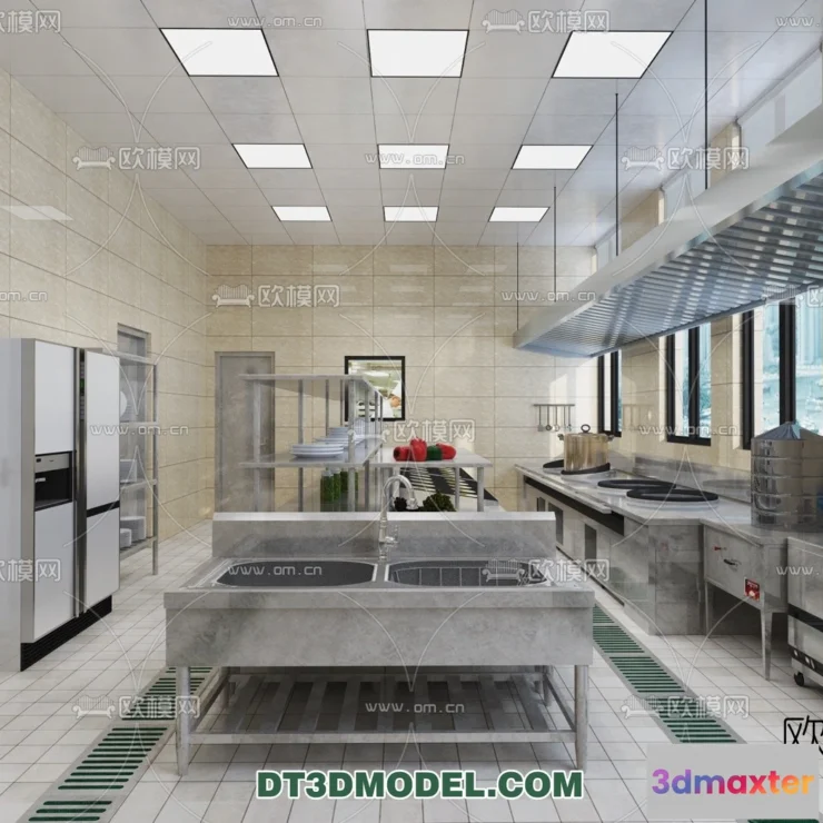 1386017 - Kitchen for Restaurant - 3D Models - 012 3D Max