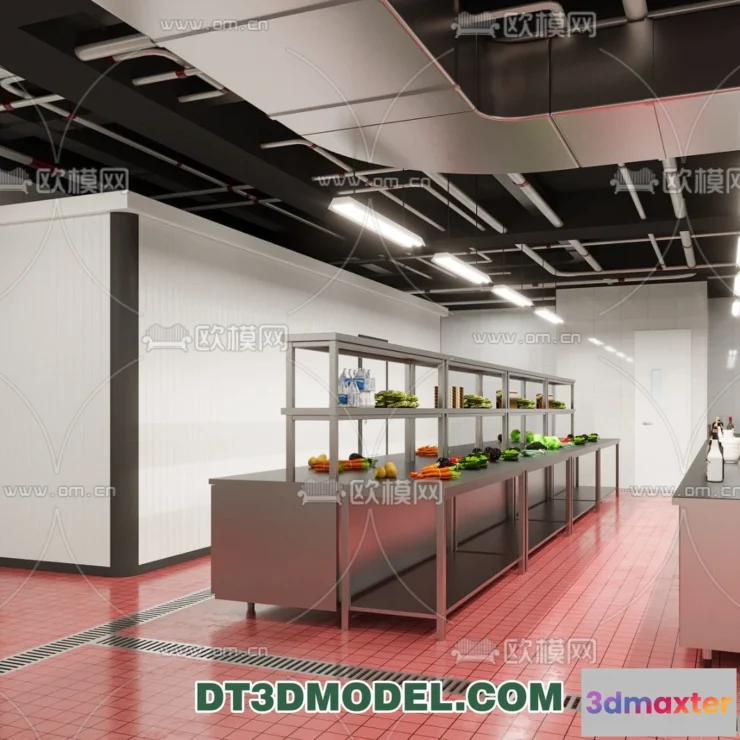 1386525 - Kitchen for Restaurant - 3D Models - 020 3D Max