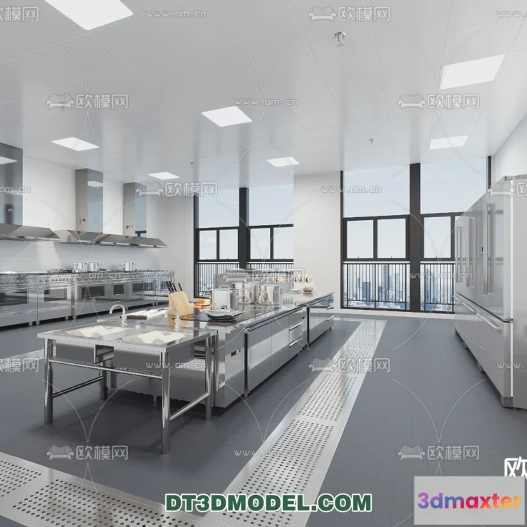 1386659 - Kitchen for Restaurant - 3D Models - 022 3D Max