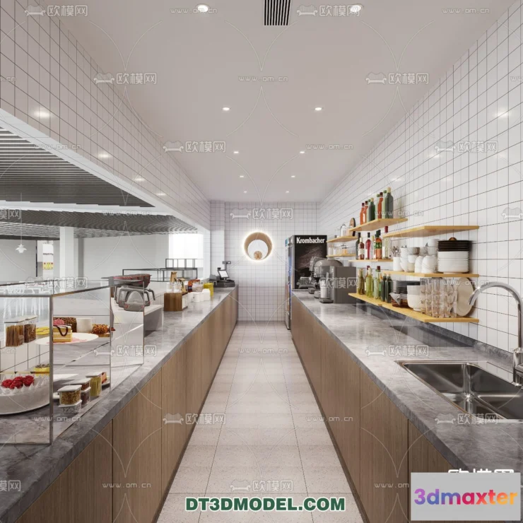 1386731 - Kitchen for Restaurant - 3D Models - 023 3D Max