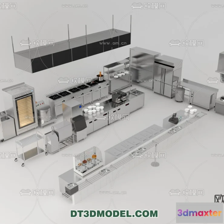 1386858 - Kitchen for Restaurant - 3D Models - 025 3D Max