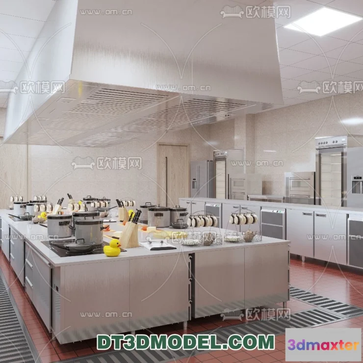 1387117 - Kitchen for Restaurant - 3D Models - 029 3D Max