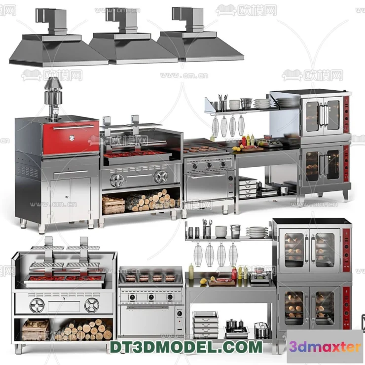 1387250 - Kitchen for Restaurant - 3D Models - 031 3D Max