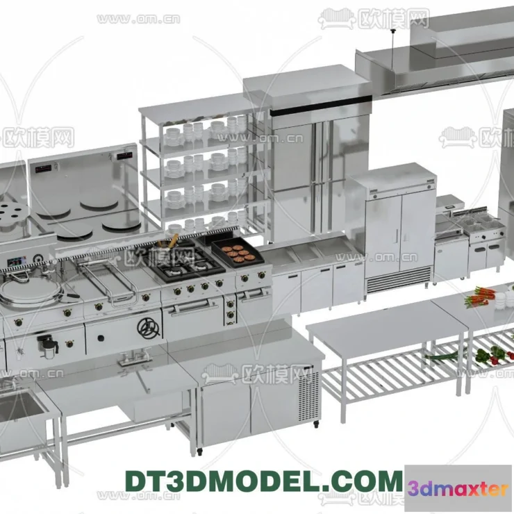 1387448 - Kitchen for Restaurant - 3D Models - 034 3D Max
