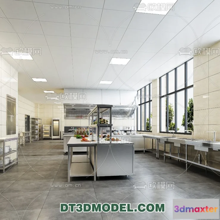 1387703 - Kitchen for Restaurant - 3D Models - 038 3D Max