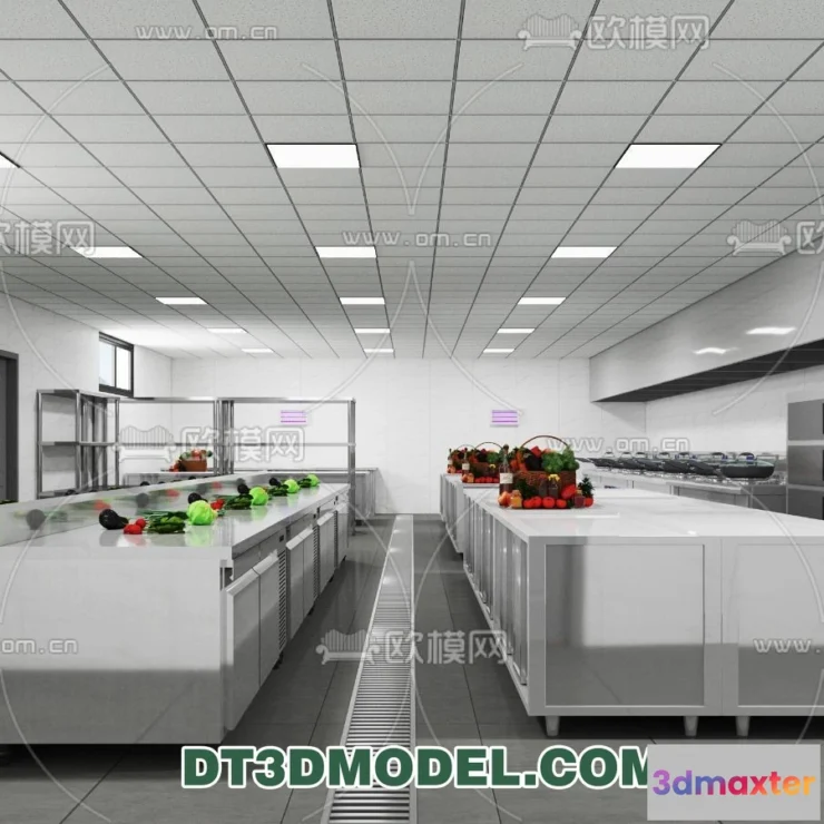 1387757 - Kitchen for Restaurant - 3D Models - 039 3D Max