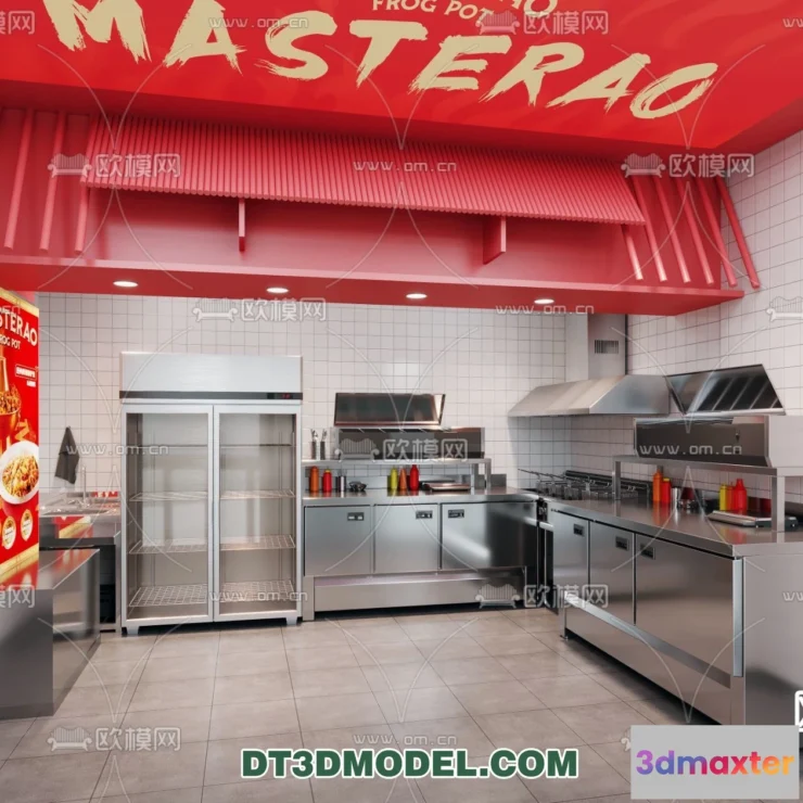 1387826 - Kitchen for Restaurant - 3D Models - 040 3D Max